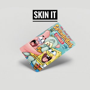 Sponge bob comic cover atm card sticker