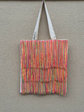 Tote bag-neon fringe