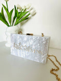 Bridal - Clutch Bag - Marble White