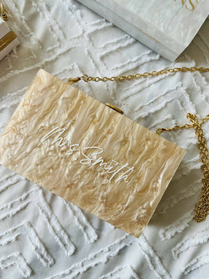 Bridal - Clutch Bag - Marble Gold