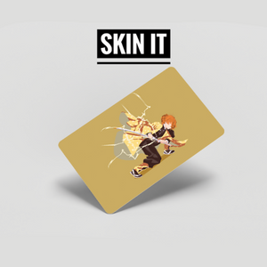 Demon Slayer Zenitsu atm card sticker