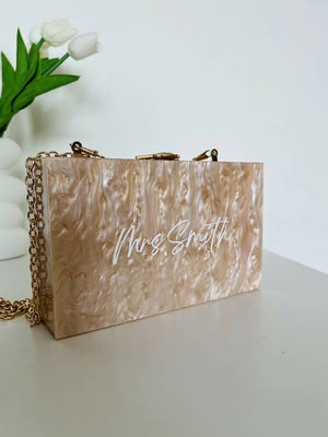 Bridal - Clutch Bag - Marble Gold