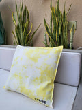 Tie dye cushion cover (yellow)