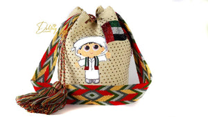 Bling Handmade Bag - UAE Flag