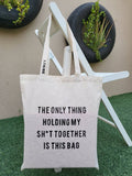 Tote bag-sarcastic text