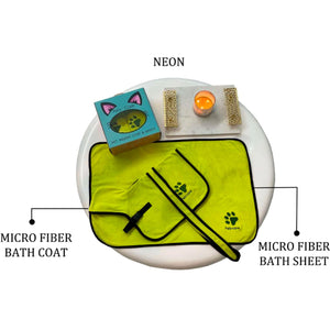 2 pieces Bath Robe set Comprising Of Drying Coat and Bath Sheet