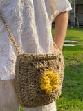 straw crochet bag for girls