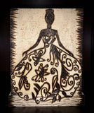 Handmade Pyrography (Wood Burned) And Carved “Jewelry Casket”