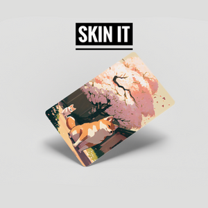 Cherry Blossom atm card sticker