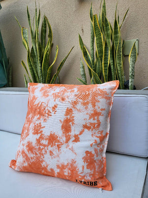 Tie dye cushion cover (Orange)