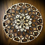 Handmade Pyrography “Wood Burned” & Deeply Carved Artwork