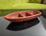 Brown boat dish